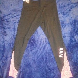 Nwt vs pink large cutout lace legging